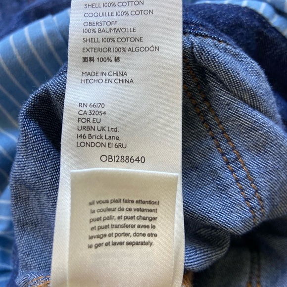 Anthro Pilcro Letterpress Wide Leg Overalls 6 Boho Hippie Belted Denim Jean - Picture 8 of 14